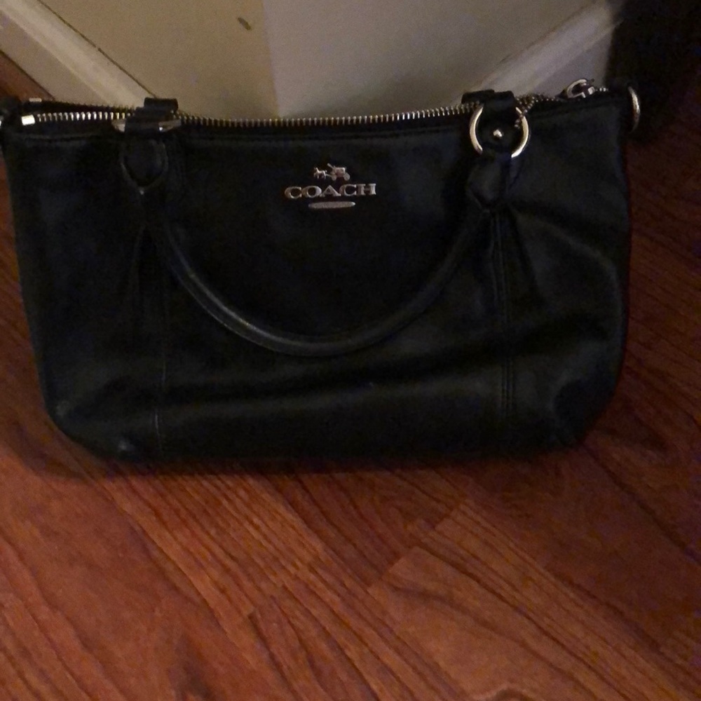 Black Leather Coach Purse